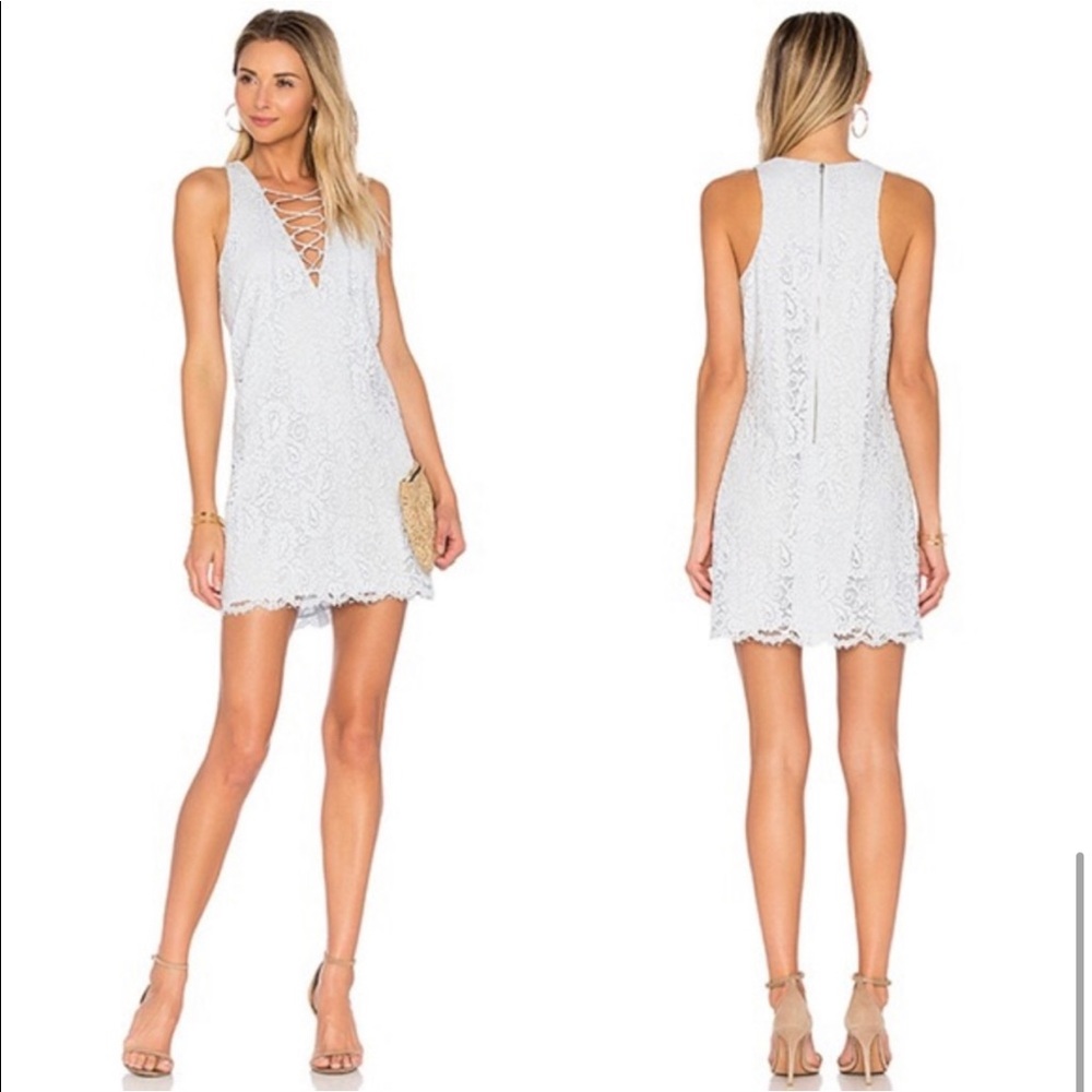 NWT Lovers and Friends Blue Lace Dress M